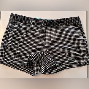 Black and white shorts